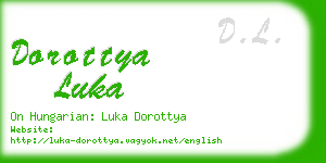 dorottya luka business card